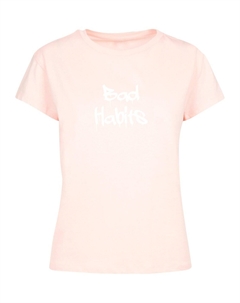 Рубашка Bad Habits, пастельно-розовый Merchcode