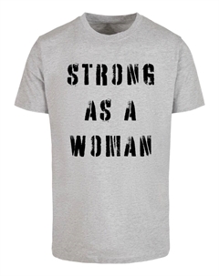 Рубашка WD - Strong As A Woman, пестрый серый Merchcode