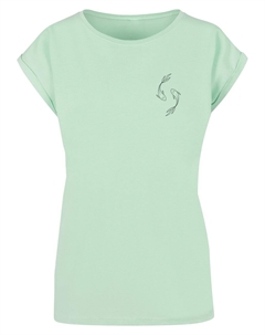Футболка Shirt Ladies Spring -Yin & Jang Fish, мятный Merchcode