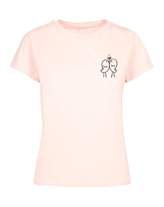 Футболка Shirt Hugs & Love - Birds Love, розовый Merchcode