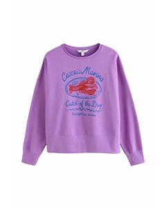 Толстовка CREW NECK LONGSLEEVE, фиолетовый Next