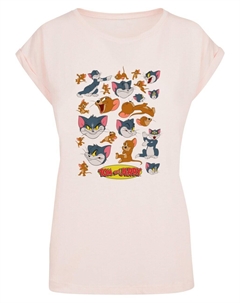 Футболка Shirt Tom and Jerry - Many Faces, розовый Absolute cult