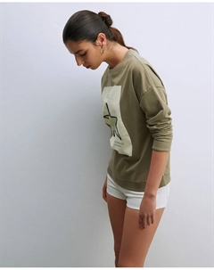 Вышитая толстовка, хаки Сфера