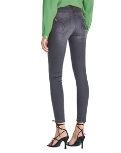 Шикарные серые джеггинсы с металлическим логотипом Patrizia pepe