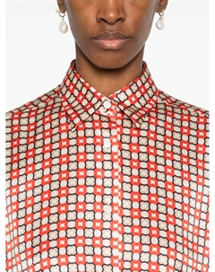 Рубашка с принтом, красный Ermanno scervino