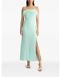 Платье с перьями, зеленый Liu jo