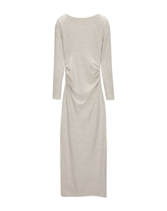 Платье макси MIDI, песочный Pull & bear