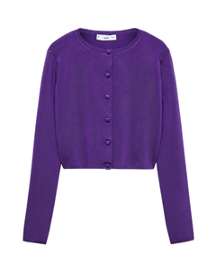 Вязаный кардиган Diana, цвет Dark purple Mango