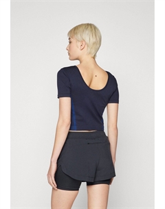 Футболка с принтом ONPKAY CROP SEAM TOP, темно-синий Only play