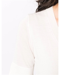 Трикотажный топ с круглым вырезом, белый Liska