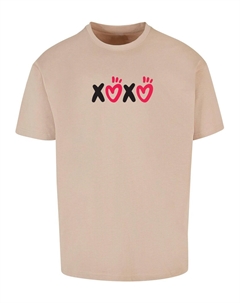 Футболка Valentines Day - Xoxo, песок Merchcode
