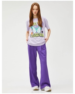 Футболка T-shirt, фиолетовый Koton