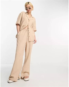 Координатная рубашка для боулинга из марлевой ткани с камнями Asos