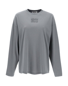 Футболка женская серая Miu miu