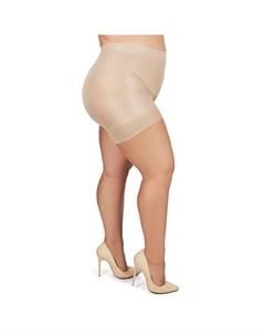 Прозрачные колготки с пышным верхом больших размеров на весь день, цвет Utopia Memoi