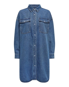 Платье рубашка Shirt Dress PHOEBE, синий деним Jdy