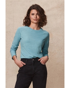 Красивый топ из 100% хлопка с необработанным краем и длинными рукавами, розовый Next