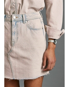 Джинсовая юбка, розовый Next