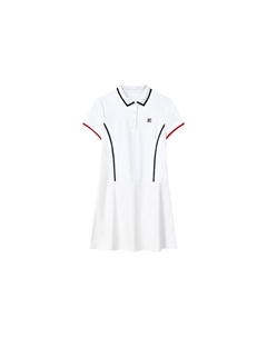 Платье легкое с короткими рукавами женское белое Fila