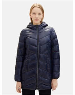 Пуховик стандартного кроя, синий Tom tailor