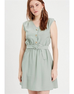 Платье-рубашка на талии MIT GÜRTEL, светло-зеленый Cache cache