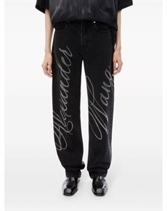 Джинсы EZ с логотипом, серый Alexander wang