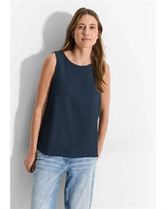 Блуза-топ из мягкой смеси материалов, синий Cecil