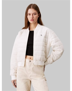 Куртка Jeans "СТЁГНЫЙ БОМБЕР", слоновая кость Calvin klein