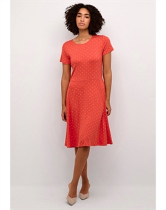 Платье из джерси, кайенский мел в горошек Kahazel Kaffe