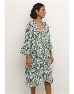 Повседневное платье Hera Amber Printed, сине-зеленый абстрактный цветок Kaffe