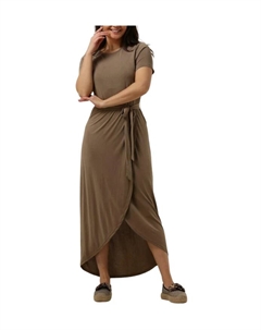 Платье миди Nadia весна лето, коричневый Object