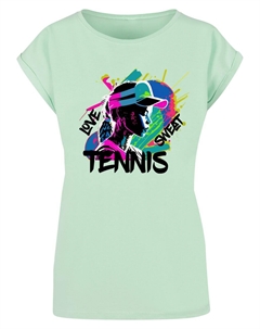 Футболка Shirt Tennis Love, Sweat, мятный Merchcode