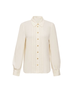 Рубашка со складками, белый Deep breath