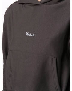 Худи с логотипом, черный Woolrich
