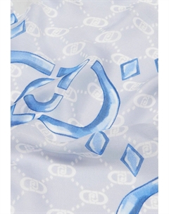 Шарф STOLE WITH LOGO, светло-голубой Liu jo