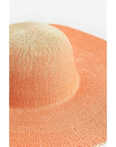 Широкополая соломенная шляпа, оранжевый H&m