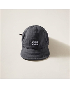 Джинсовая бейсболка, бордовый Miu miu