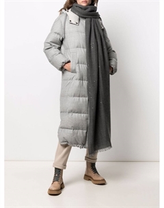 Шарф с пайетками, серый Brunello cucinelli