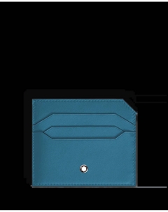 Визитница унисекс из синей кожи, синий Montblanc