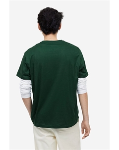 Футболка стандартного кроя, зеленый H&m