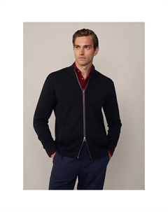 Свитер Milano full zip, синий Hackett