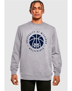 Толстовка MICHIGAN UNIVERSITY - WOLVERINES BASKETBALL CREWNECK, светло-серый Merchcode