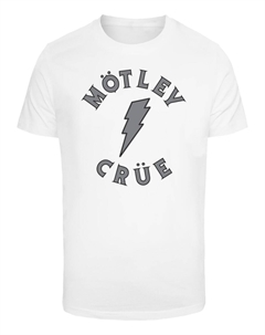 Рубашка Motley Crue - Bolt World Tour, белый Merchcode