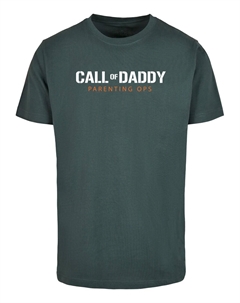 Рубашка Fathers Day - Call Of Daddy, зеленый Merchcode