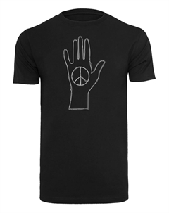 Рубашка Peace - Scribble Hand, черный Merchcode