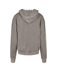 Толстовка с капюшоном SUNSET CHARM ACID WASHED, темно-серый Merchcode