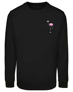 Топ с длинными рукавами FLAMINGO, черный Merchcode