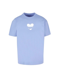 Футболка с принтом HUGS & LOVE HEART HUG HEAVY OVERSIZE, синий Merchcode
