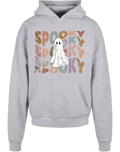 Толстовка с капюшоном Sweatshirt Halloween - Spooky Ghost, пятнистый серый Merchcode