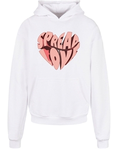 Толстовка с капюшоном Sweatshirt Hugs & Love - Spread Love, белый Merchcode